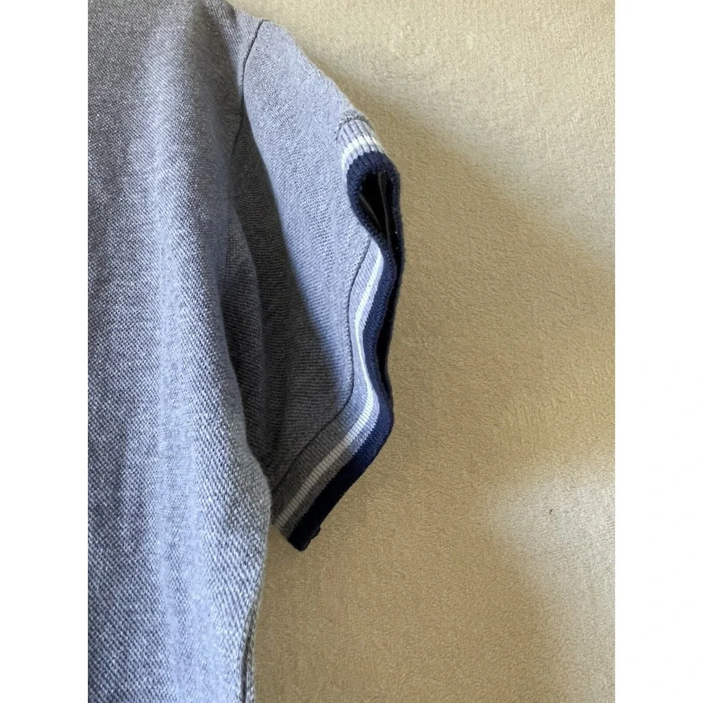 Ben Sherman Light Gray‎ Polo Shirt Boy Size Large 14/16 Preppy Collar Buttons